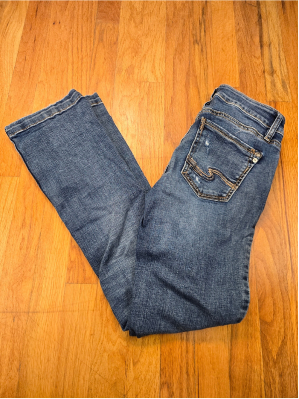 Women's Silver Jeans Elyse Slim Boot Cut Jeans Size 25 Blue